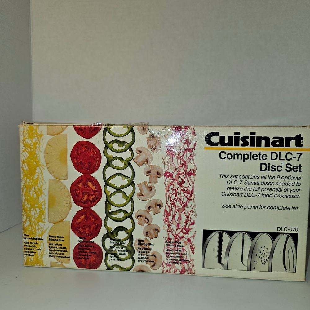 Cuisinart Complete DLC-7 Disc Set DLC-070 9 Piece Food Processor Blade Kit Japan